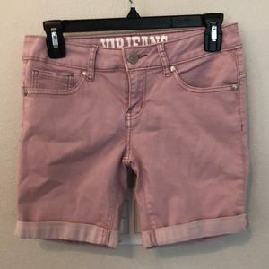 Lavender girls jean shorts